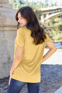 Basic Bae Bamboo Full Size  V-Neck Short Sleeve T-Shirt