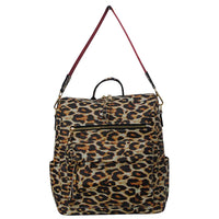 Wild Leopard Faux Leather NGIL Shoulder Backpack