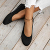 Round Toe Knit Ballet Flats-Choose Color