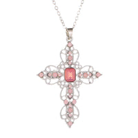 Dewy Cross Pendant Necklace-Choose Color