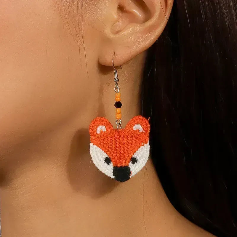 Handmade Crochet Animal Earrings-Choose Style