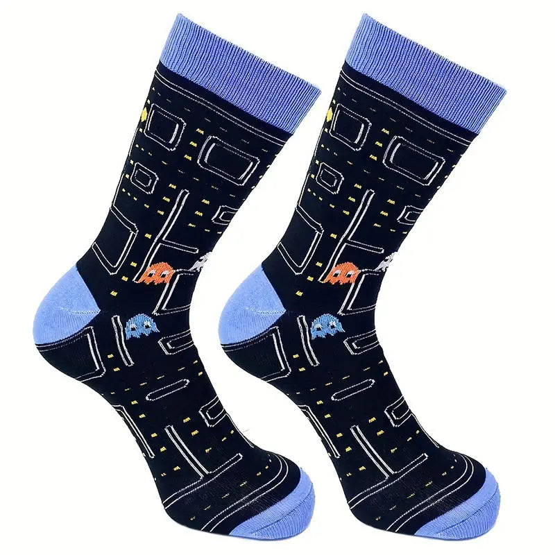 Pac Man Novelty One Size Socks