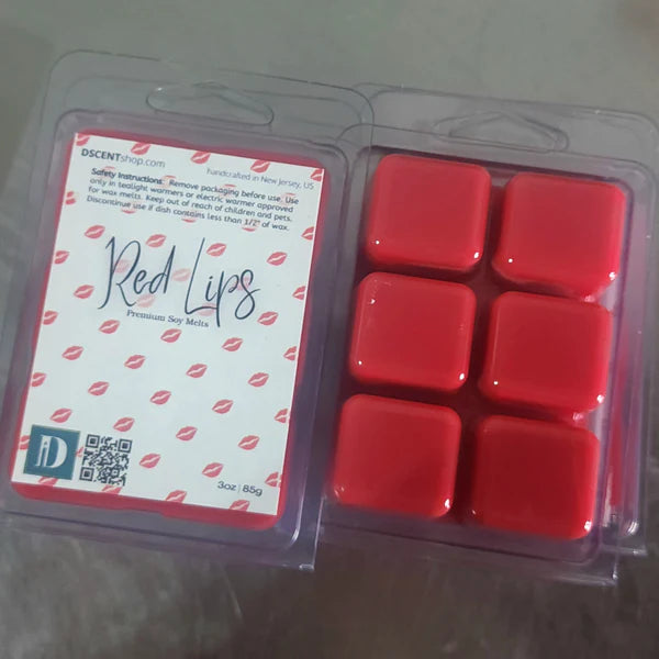 Red Lips Soy Wax Melts | Clamshell