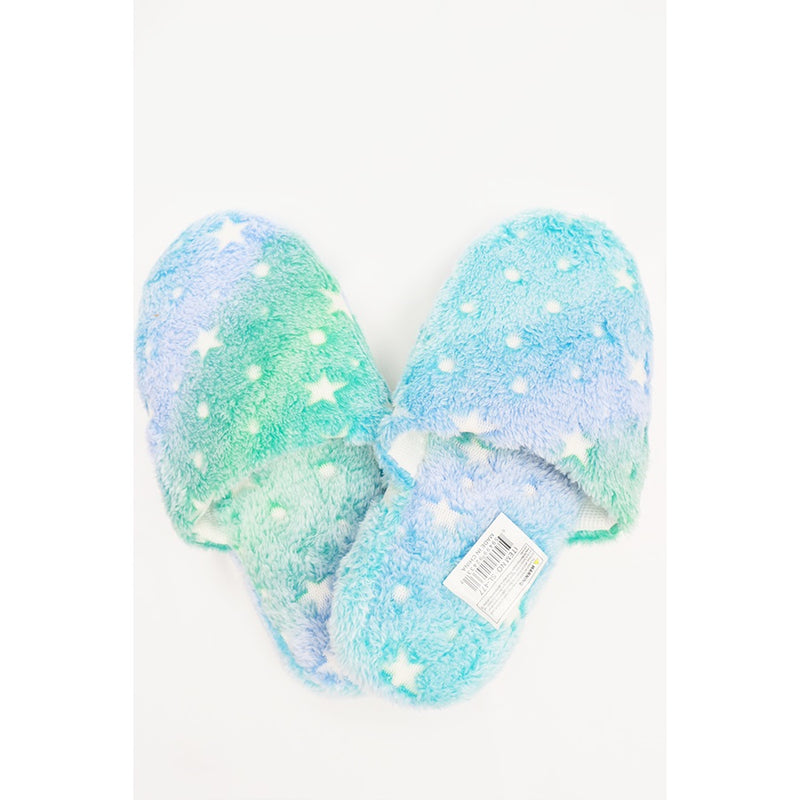 Tie Dye Star Print Slippers-Choose Color and Size