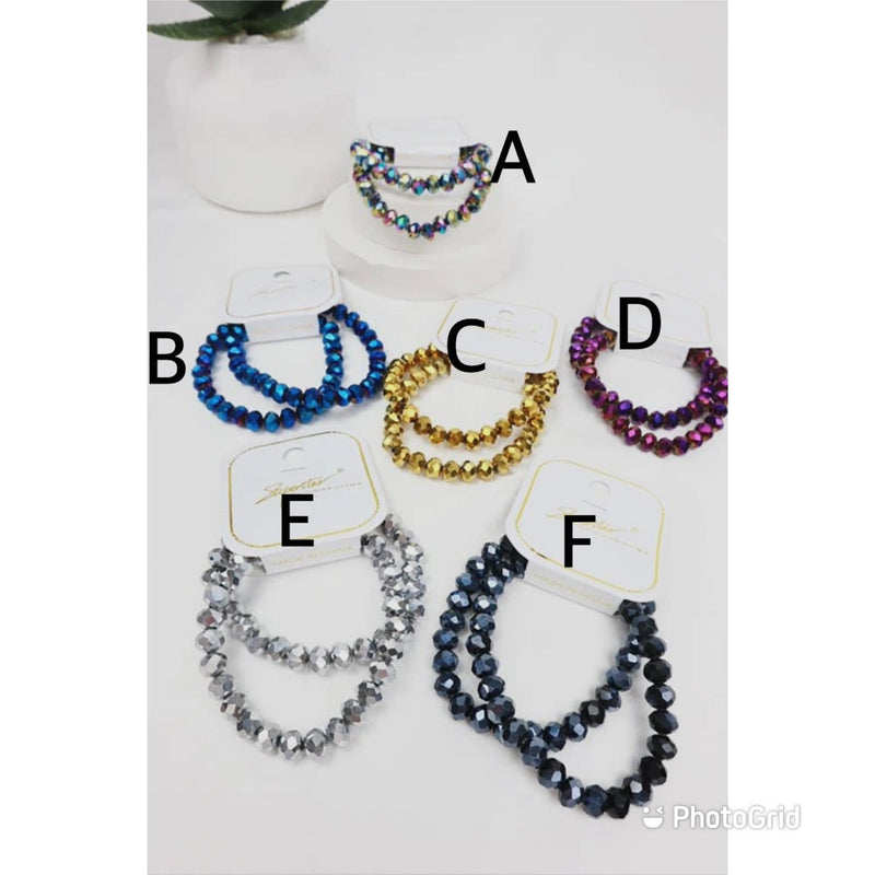 Super Sparkly Stretch Bracelets-Choose Color