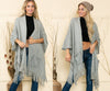 Justin Taylor Harlow Cardigan with Pockets in Grey