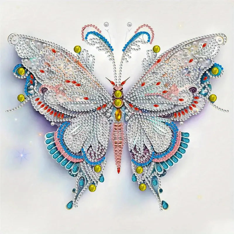 Frameless Diamond Painting Kit-Rhinestone Butterfly