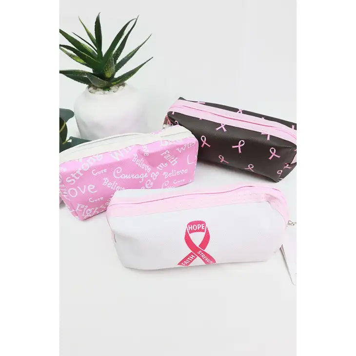 Breast Cancer Awareness Pouch-Choose Color