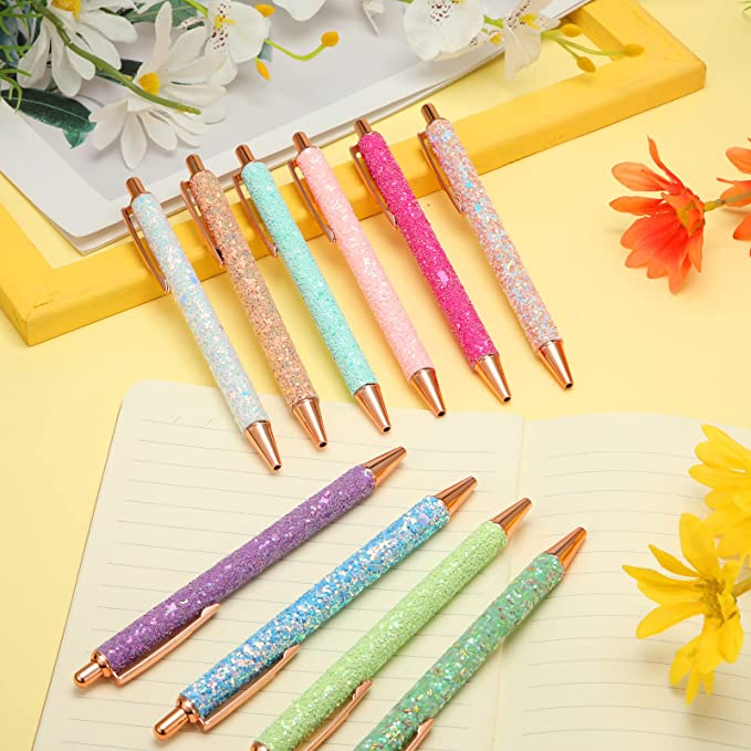Sparkly Glitter Ballpoint Pens-Choose Color
