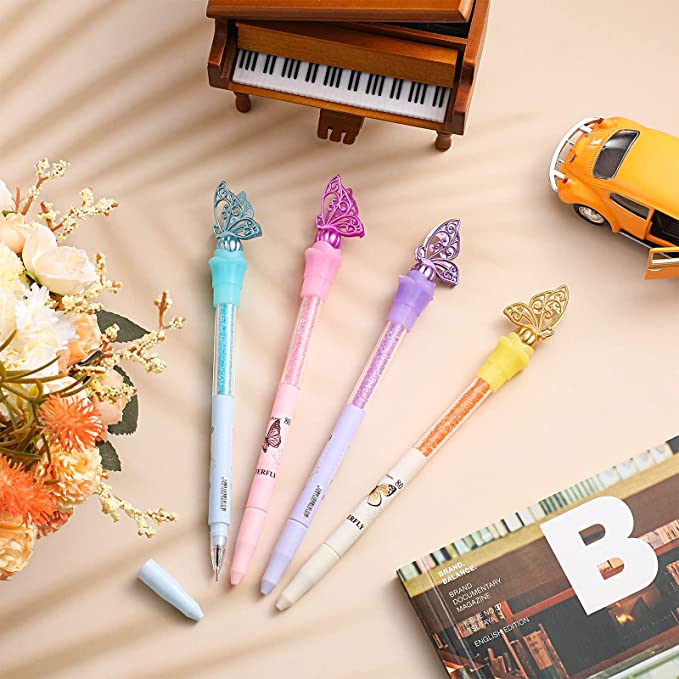 Butterfly Pens with Bling-Choose Color