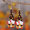 Pumpkin Gnome Earrings-Choose Color