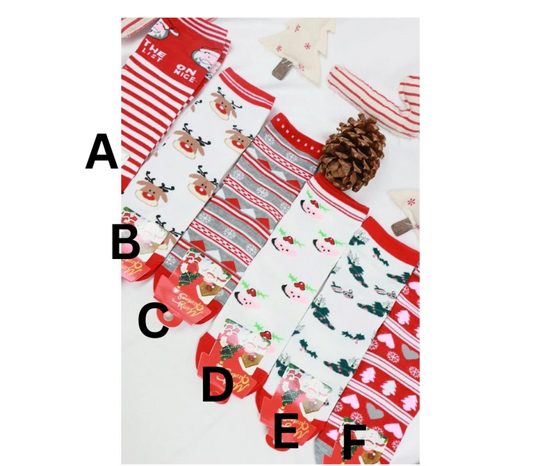 Christmas Themed One Size Socks-Choose Style