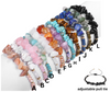 Pull Cord Adjustable Stone Bracelets-Choose Color