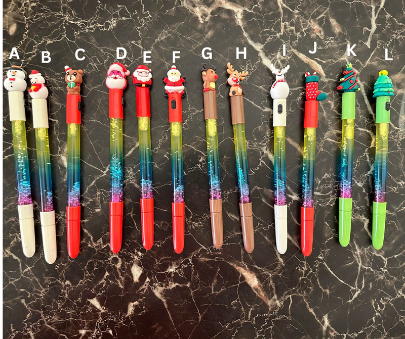 Light Up Christmas Pens-Choose Style