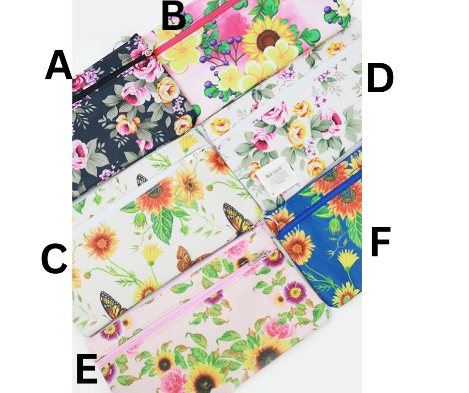 Butterfly/Flower Print Multifunctional Pouches