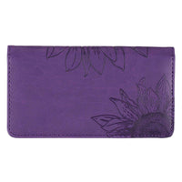 Strength and Dignity Purple Faux Leather Checkbook Cover - Proverbs 31:25