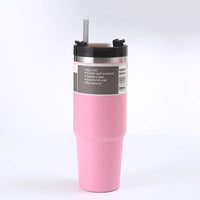 30 Oz Stainless Steel Tumbler w/Straw-Choose Color
