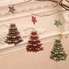 Snowflake Christmas Tree Wooden Ornaments-Choose Color