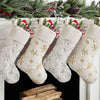Soft Snowflake Christmas Stocking-Choose Color