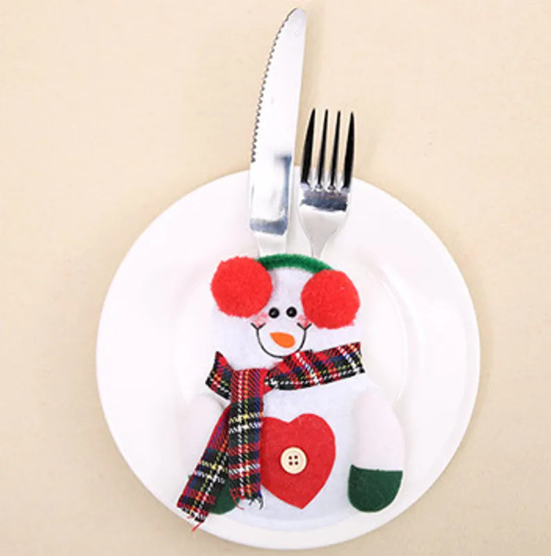 Christmas Themed Decorative Tabletop Utensil Holder-Choose Style