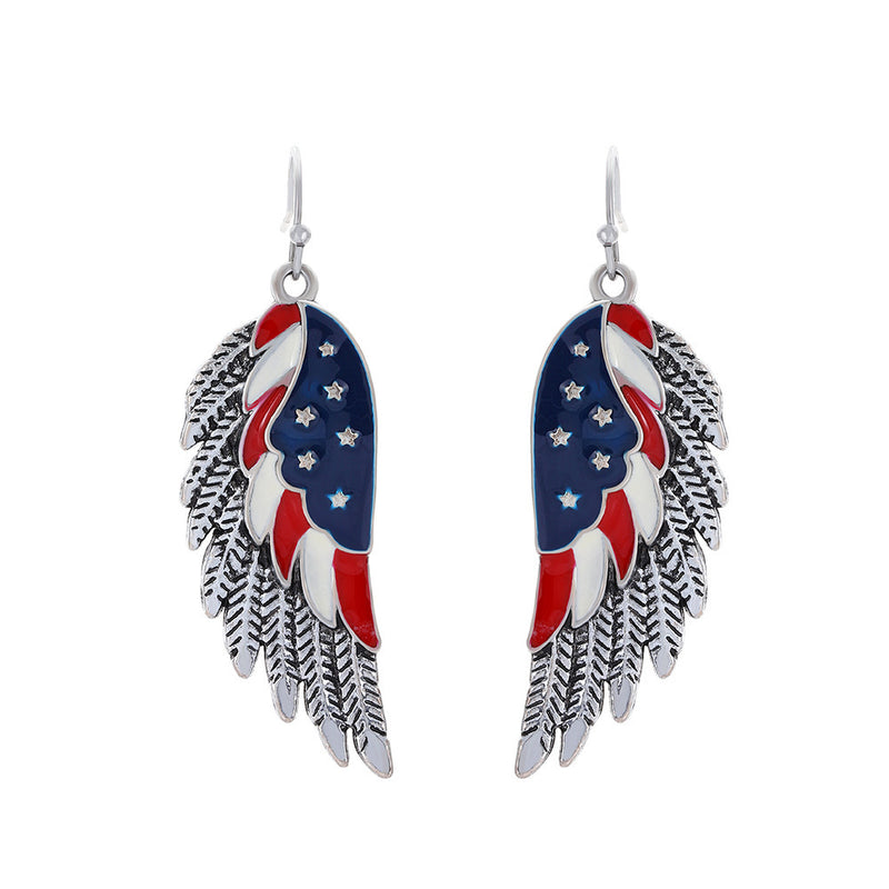 Patriotic Wing Earrings