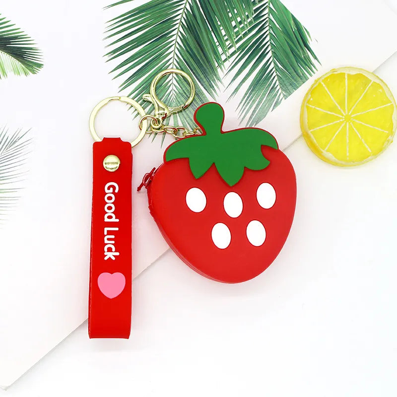Adorable Fruit Keychains/Coin Pouches-Choose Fruit