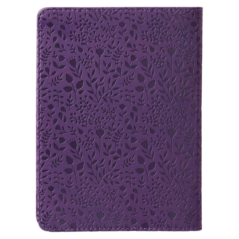I Can Do All This Purple Handy-sized Faux Leather Journal - Philippians 4:13