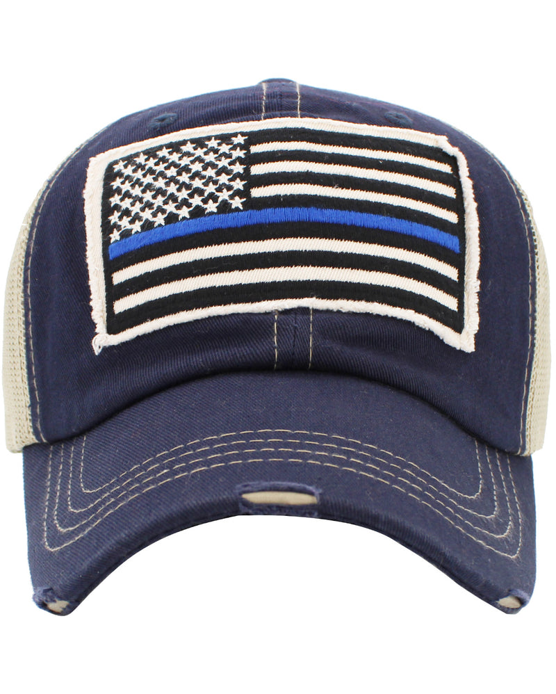 Thin Blue Line Flag Hat