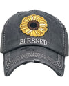 Sunflower Blessed Baseball Cap