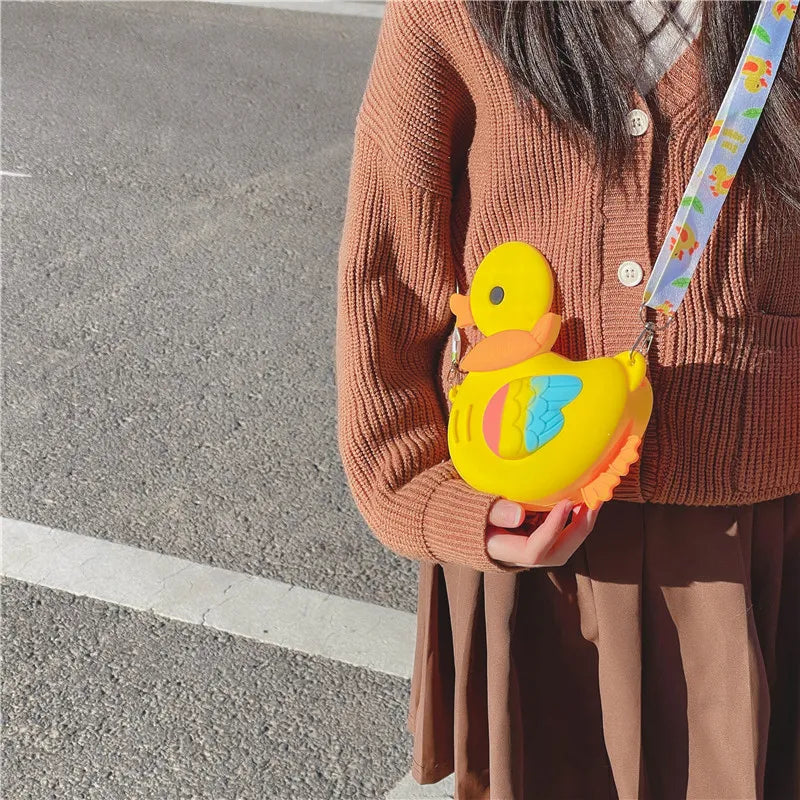 Silicone Duck Crossbody-Choose Color