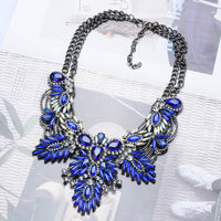 GORGEOUS Rhinestone Statement Necklace-Choose Color