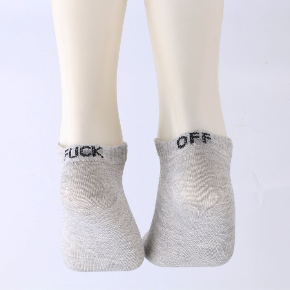 One Size F Off Ankle Socks-Choose Color