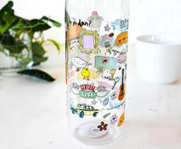 Friends Icons Water Bottle With Screw Top Lid-28 oz