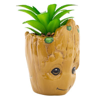 I Am Groot 3 Inch Ceramic Mini Planter With Artificial Succulent