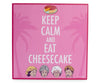 The Golden Girls Keep Calm And Eat Cheesecake 6X6 Inch Wood Box Sign