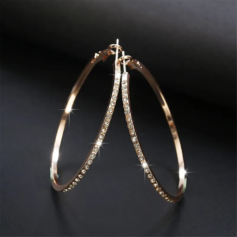 Large Blingy Hoops