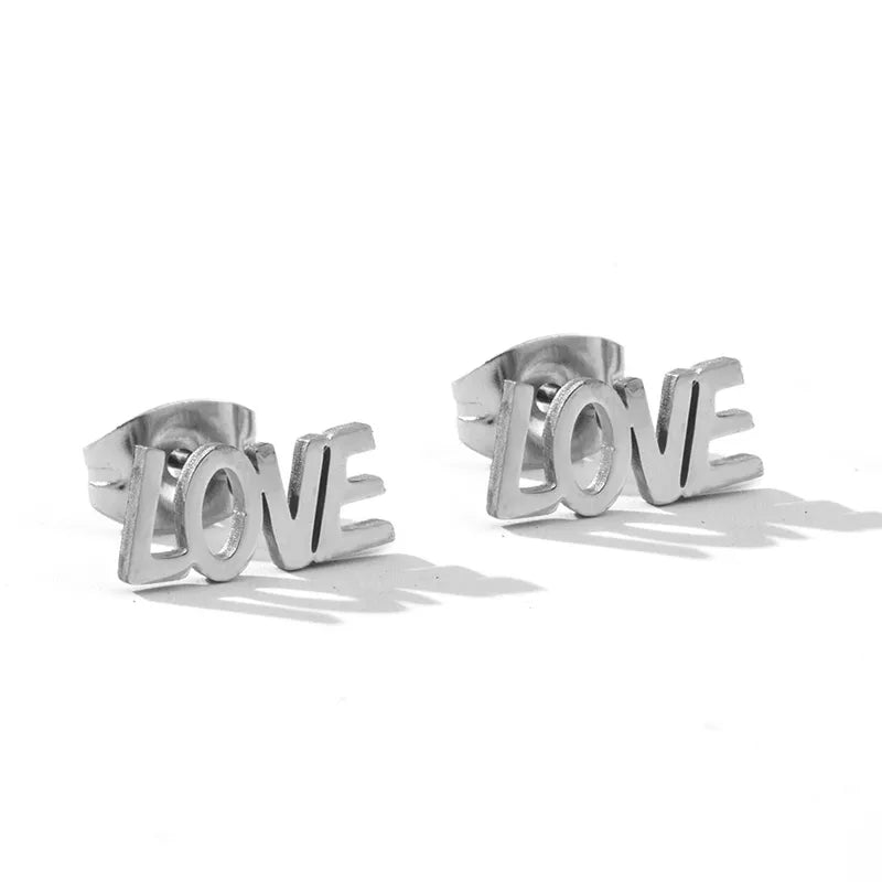 Tiny Stainless Steel Earrings-Choose Style