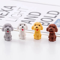 Novelty Puppy Dog Shaped Erasers-Choose Color