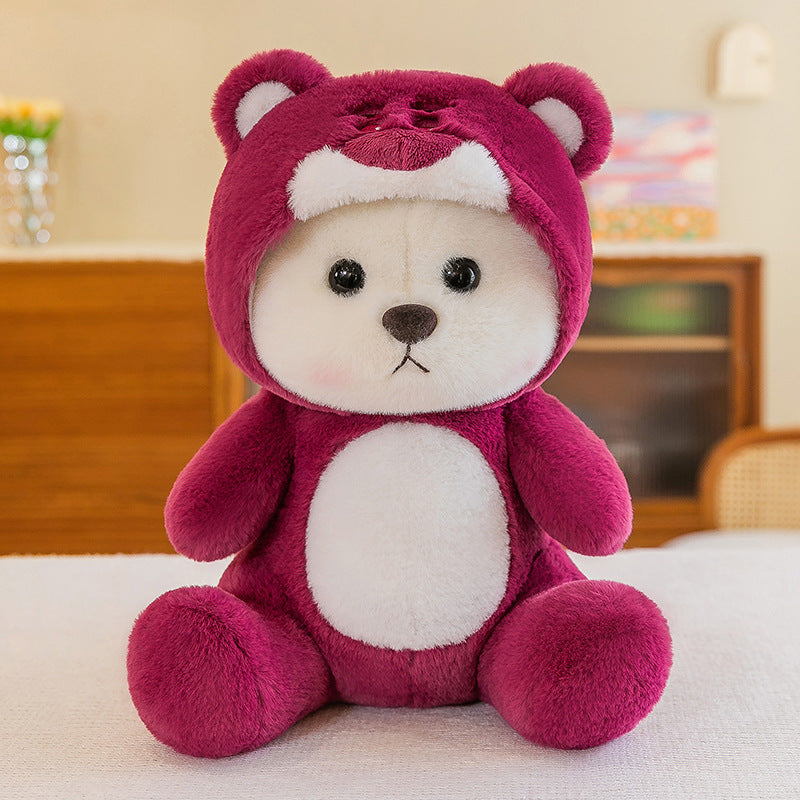 Adorable Plush Purple Teddy Bear