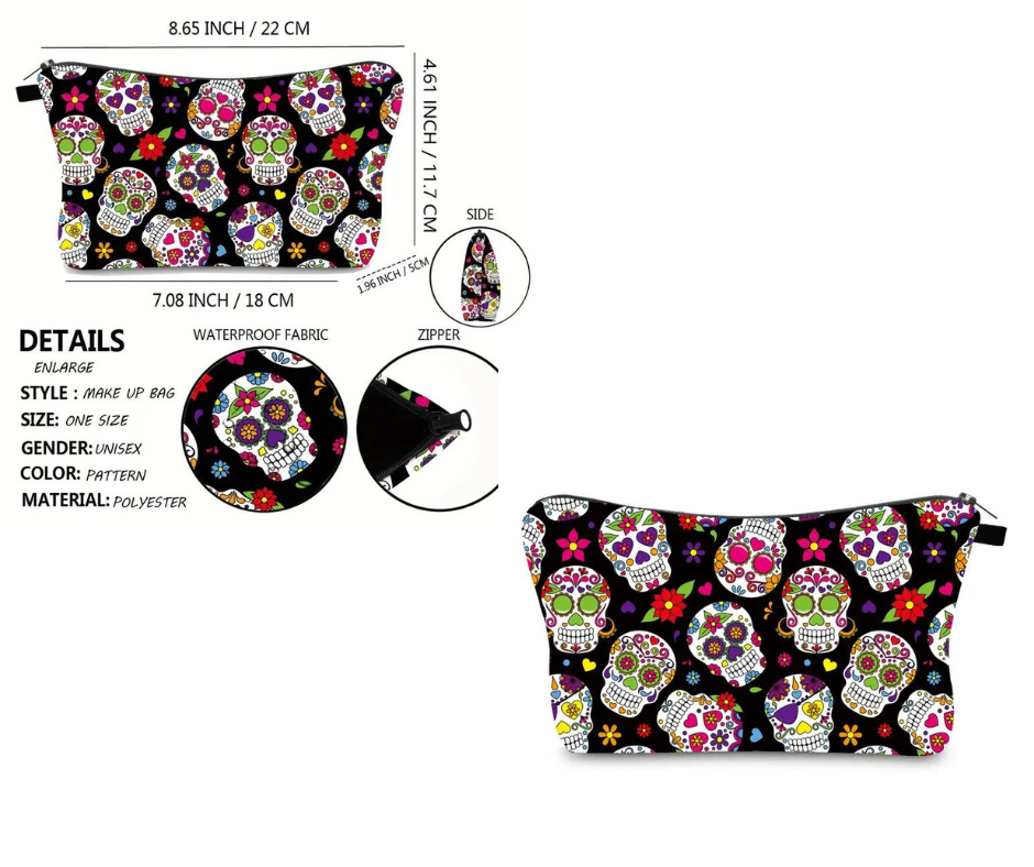 Skull Makeup Pouch