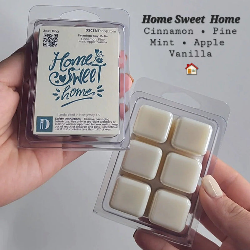Soy Wax Melts Clamshell-Home Sweet Home