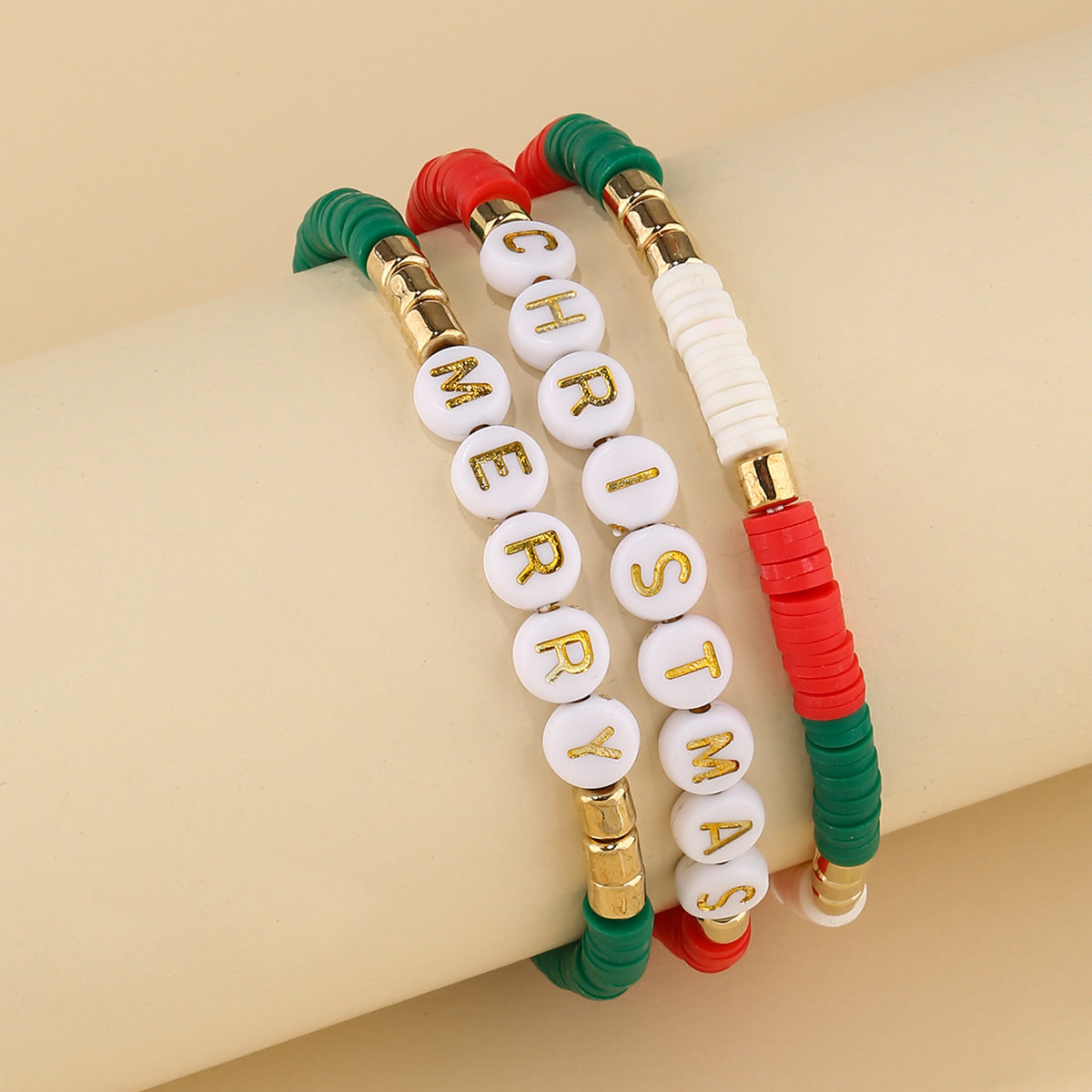 Merry Christmas Stretchy Bracelet Set-Choose Style