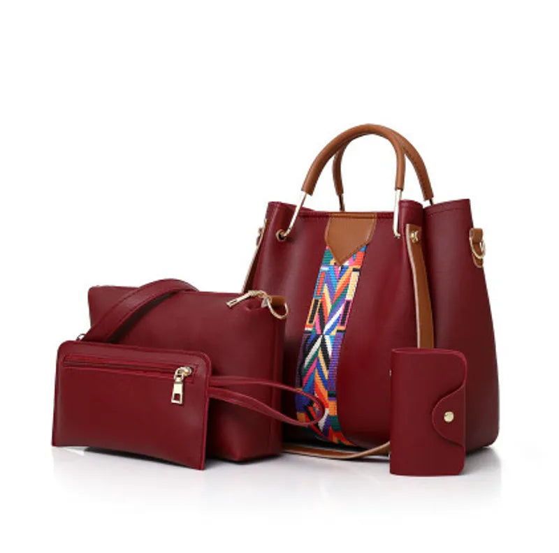 Faux Leather Bag Set-DEAL OF THE DAY