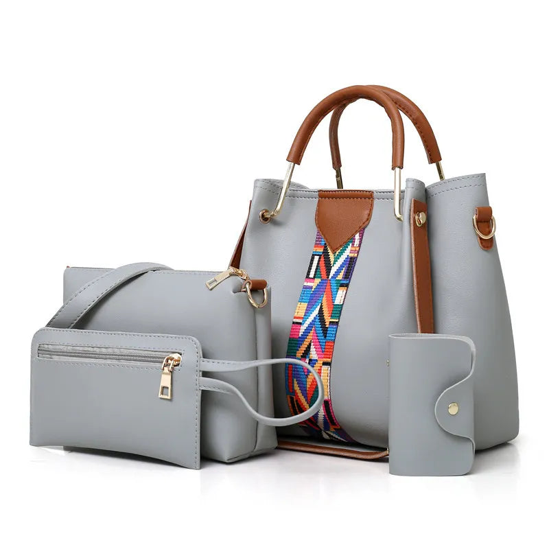 Faux Leather Bag Set-DEAL OF THE DAY