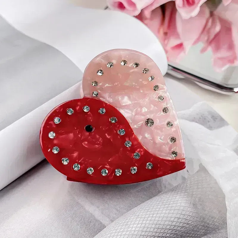 Blingy Valentine's Day Themed Hair Clips-Choose Style