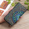 Beautiful Embroidered Zippered Wallet