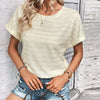 Short Sleeve Apricot Colored Top