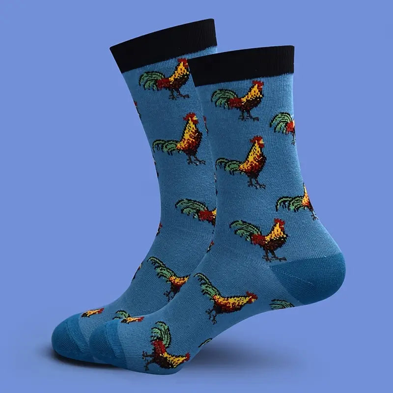 One Size Novelty Rooster Socks