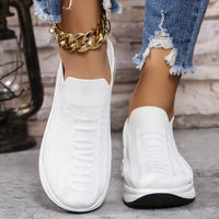 Round Toe Mesh Loafers