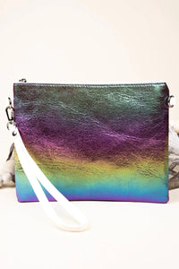BE CLEVER Effervescent Oil Spill Crossbody Clutch
